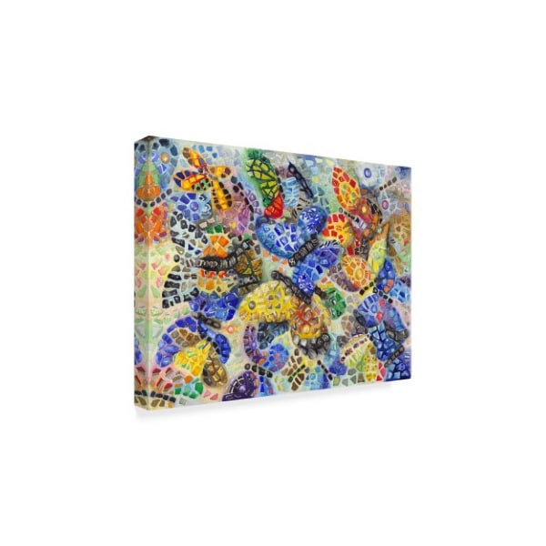 Charlsie Kelly 'Colorful Butterflies Pattern' Canvas Art,24x32